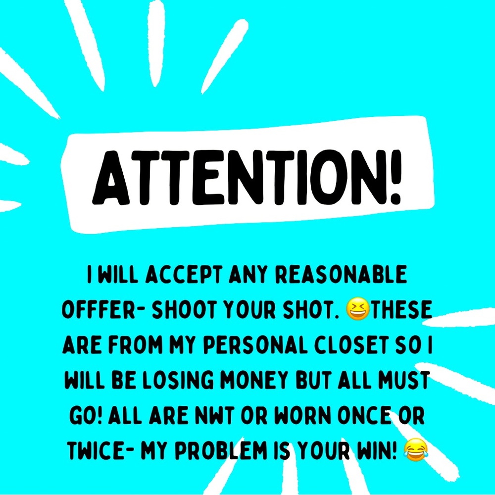 Send me offers- please: cleaning closet out and adding more daily
